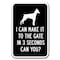 Signmission Safety Sign, 12 in Height, Aluminum, 18 in Length, Guard Dog - I Can Make A-1218 Guard Dog - I Can Make - alternate 1